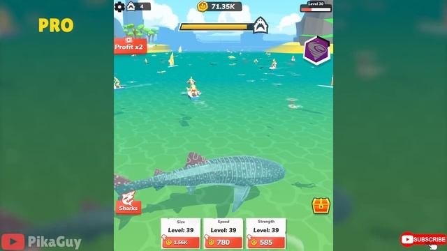 NOOB vs PRO vs HACKER in Idle Shark World смотреть онлайн
