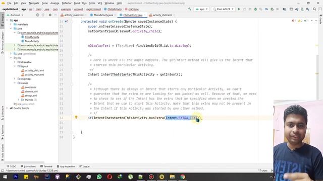 Class 345 - Fetching Input Into Child Activity | Android App Development Complete Course In Hindi смотреть онлайн