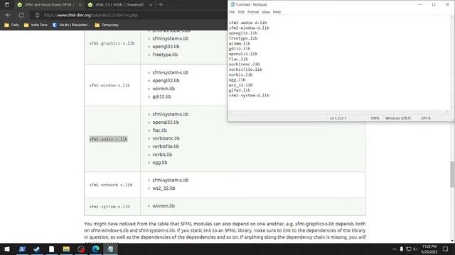 OpenGL SFML Visual Studio 2022 Installation смотреть онлайн