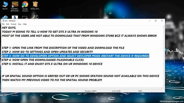 DTS X ULTRA Windows 10