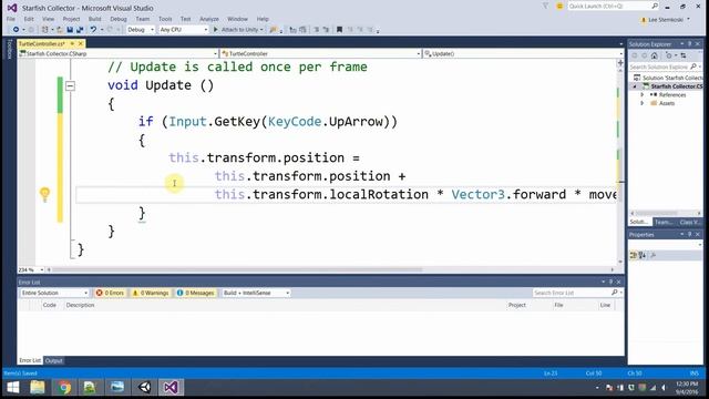Introduction to Unity, Part 2: Adding Interactivity with C# code смотреть онлайн
