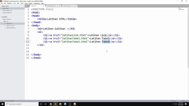 Belajar HTML 03. Link, Tabel dan Form смотреть онлайн