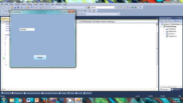 How to Use a TextBox and Button in C# Winforms Tutorial SeeSharp смотреть онлайн