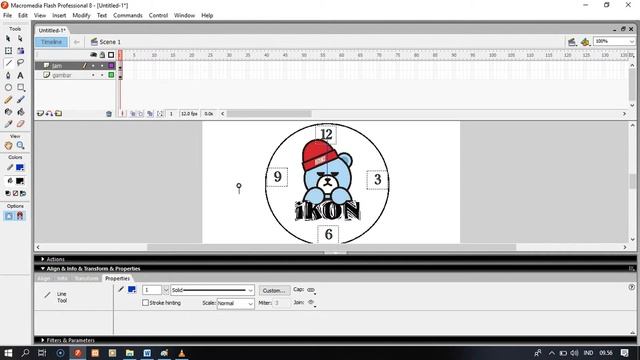 Tutorial membuat jam analog dengan Macromedia Flash 8 смотреть онлайн