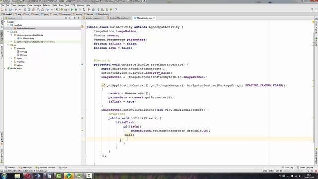 Android Studio 12: Prosta aplikacja FLASHLIGHT, AlertDialog, Camera смотреть онлайн