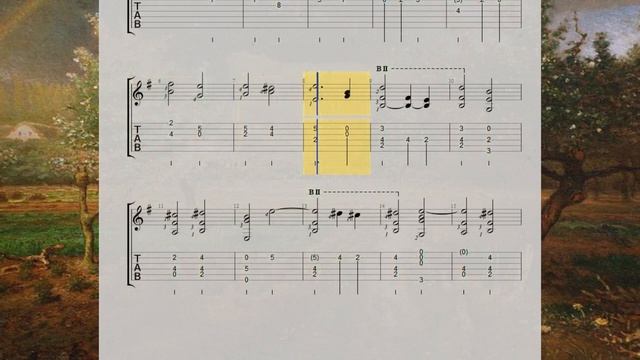 5 Anonymous (Spagnoletta, Fantasia, Go from my window...) Classical Guitar Tab, Transcription смотреть онлайн
