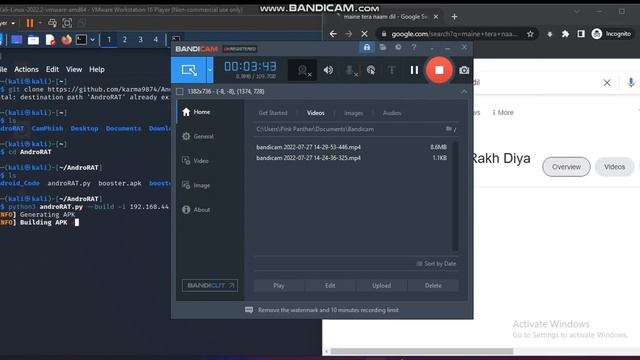 How To Access An Android By Installing Apk Using Kali Linux смотреть онлайн