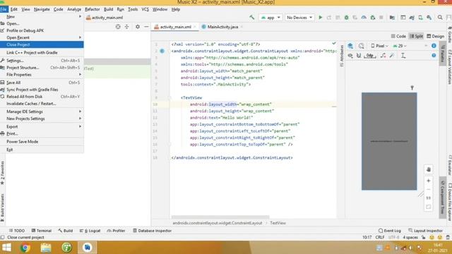 How to fix grey screen in design editor in Android studio? смотреть онлайн
