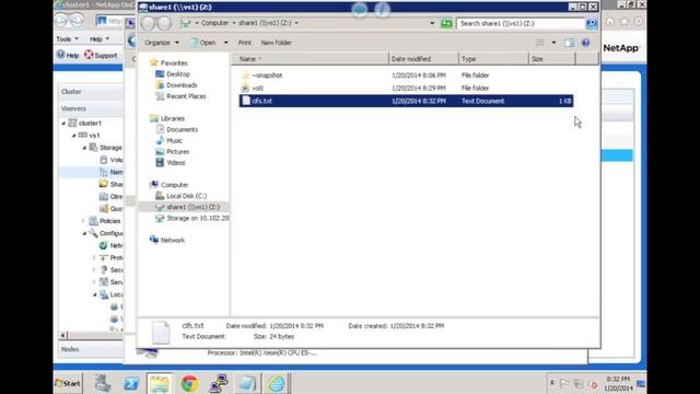 Clustered Data ONTAP 8.2 Intro Demo смотреть онлайн