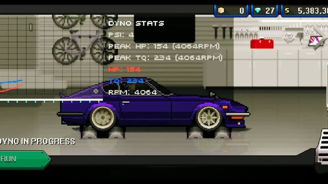 Pixel Car Racer-Datsun S30z 683hp смотреть онлайн