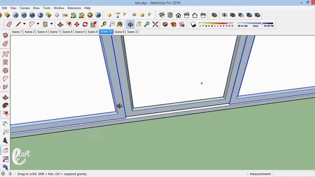 How to Create Windows and Setting material - Tutorial SketchUp смотреть онлайн