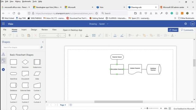Microsoft Visio Untuk Merancang Desain Sistem Informasi Manajemen, keren tools ini.. bisa dicoba. смотреть онлайн