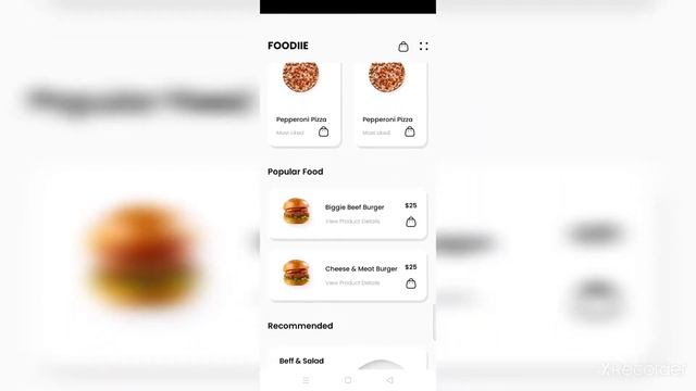 Home Screen Layout for food ecommerce app смотреть онлайн