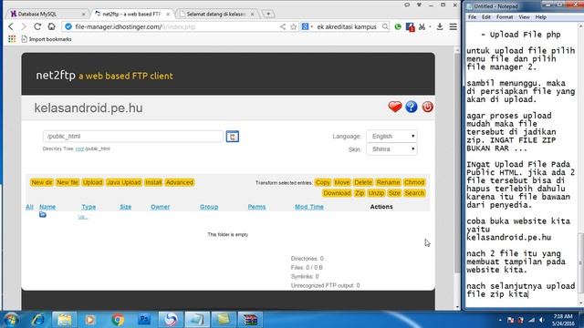 Upload File Ke Hosting (Android STTNJ) Tutorial 16 смотреть онлайн