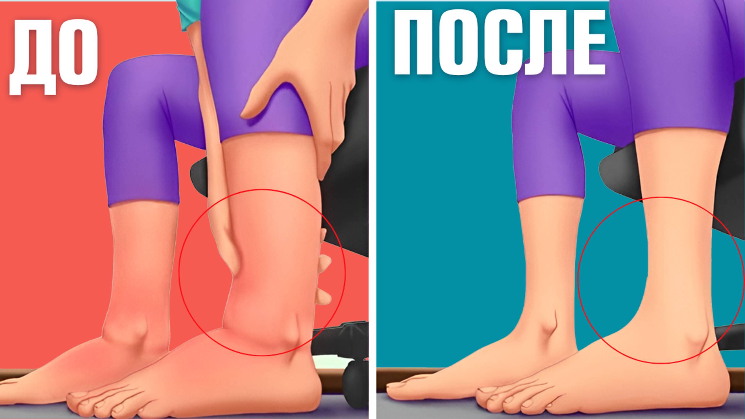 Убираем ОТЕК НОГ одним упражнением! Почему отекают ноги и что с этим делать? смотреть онлайн