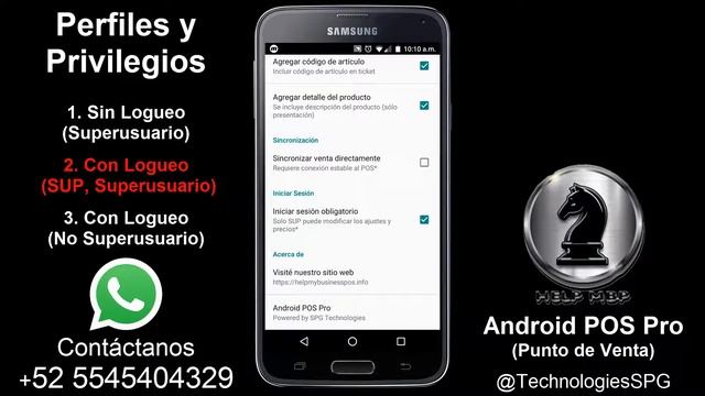23/30 PERFILES y PRIVILEGIOS (Iniciar Sesión) en Android POS Pro, MyBusiness POS | Venta en ruta смотреть онлайн