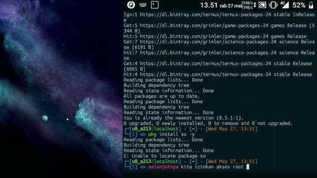 Cara Mendapatkan Akses Root Termux Pada Magisk/Su смотреть онлайн