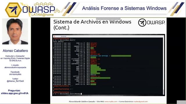 OWASP LATAM@Home 2020 (ES) -Análisis Forense a Sistemas Windows смотреть онлайн