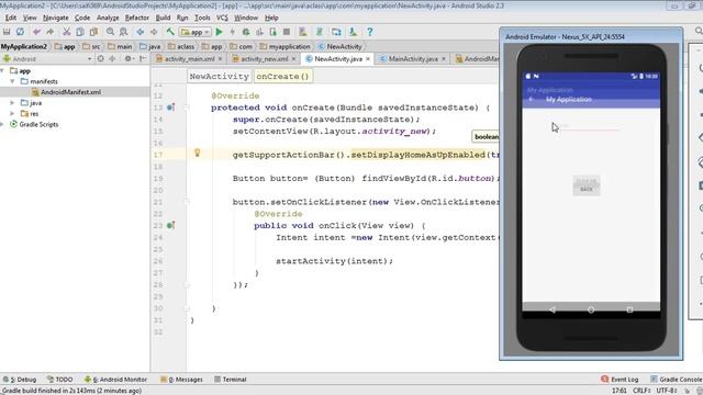 Android Development in Urdu-14c | Navigating between Activities with Back Button | Jahan Numma смотреть онлайн