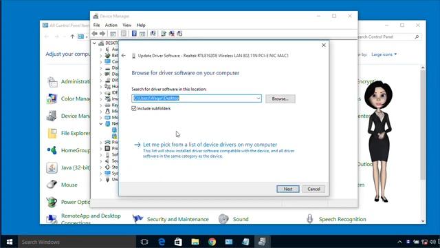 Install Realtek RTL8192DE Wireless LAN 802.11N PCI-E NIC MAC1 driver on Windows 10 смотреть онлайн
