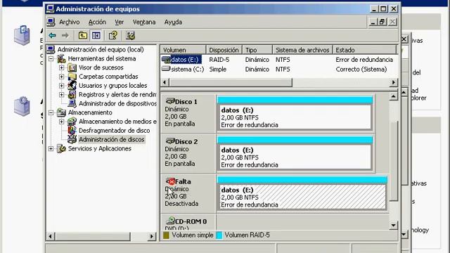 RAID - Windows 2003 Server - Raid 5 - Quitar смотреть онлайн