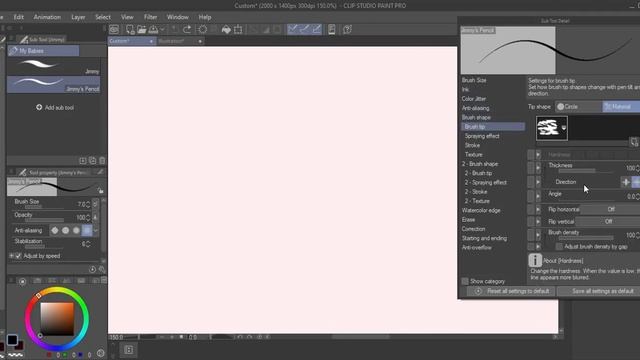 (Clip Studio Paint) How To Customize Your Very Own Digital Brush Using Only G Pen For Beginners смотреть онлайн