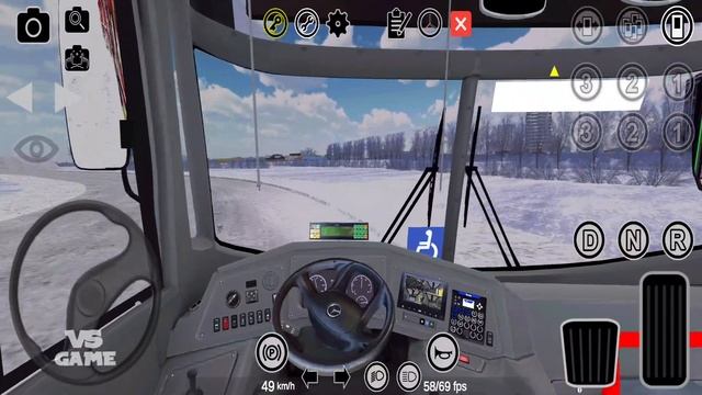 Proton Bus Simulator Urbano - New Winter Map Bus Driving on Snow - Android Gameplay смотреть онлайн