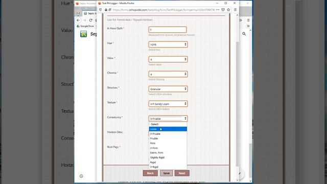 Test-pit Logging App Usage demonstration. смотреть онлайн