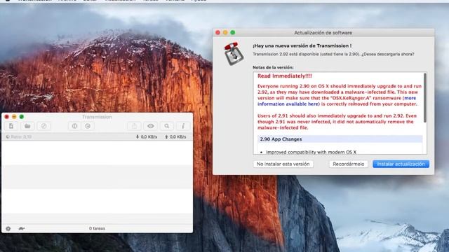 Actualizar Transmission Virus OS X [Español] смотреть онлайн
