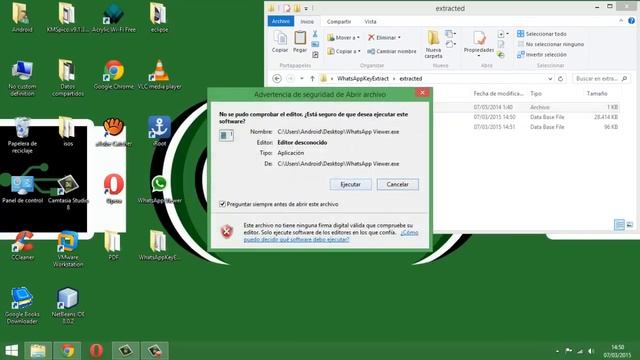 WhatsApp Viewer. Ver Copias De Seguridad En El Ordenador. CRYPT8