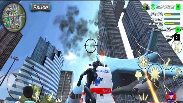 Black Hole Ninja Rope Hero Vegas City Crime Simulator #7 - Android Gameplay смотреть онлайн