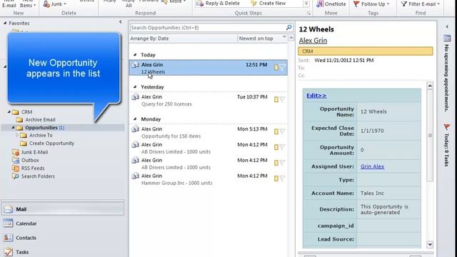GrinMark Agile SugarCRM to Exchange Synchronizer Outlook Demo смотреть онлайн