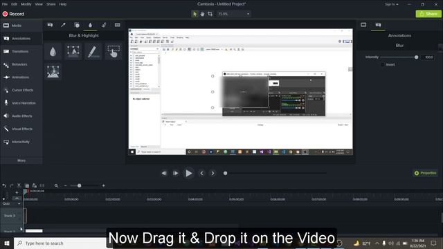 How to Blur Video Using Camtasia Studio 9 2023 | Add Blur Effects in Camtasia Studio Bangla Tutoria смотреть онлайн