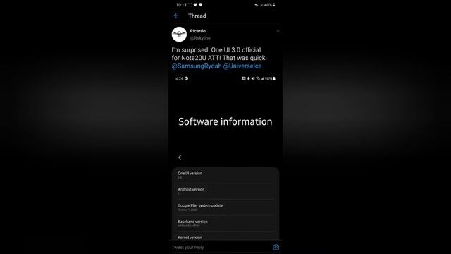 Stable Android 11 One UI 3.0 Update rolling out on AT&T Note 20/Note 20 Ultra! смотреть онлайн