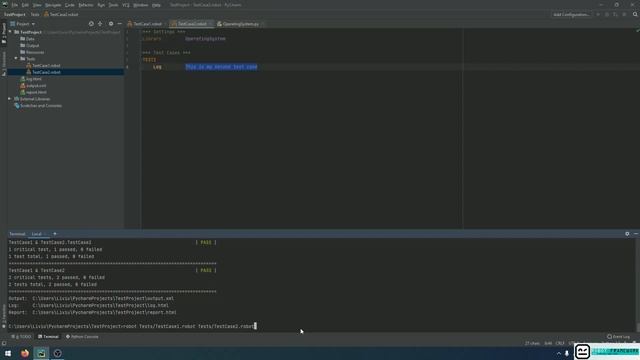 Robot Framework Tutorial Part 7 - Test Cases Section смотреть онлайн