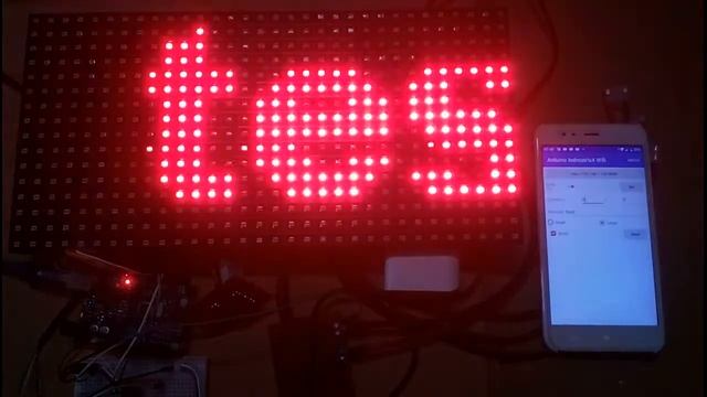 Arduino project : wifi control P10 led matrix смотреть онлайн