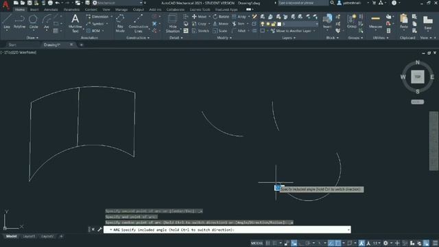 #03 How to form a Arcs in AutoCAD 2021 in Telugu||different types of Arcs with Commends||tools|| смотреть онлайн