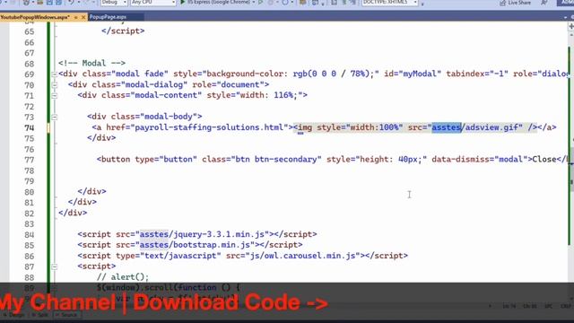 Website Popup Window Design | HTML | ASP.NET смотреть онлайн