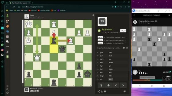 Magnus Carlsen vs Chess.com's | Magnus vs Maximum 3200