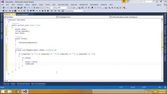 C# Tutorial - How to make a Calculator C#.Net Application | FoxLearn смотреть онлайн