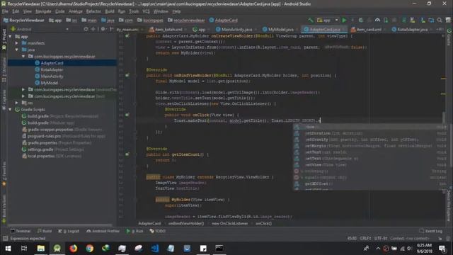 Membuat RecyclerView Dengan Custom Model di Android Studio - Model CardView смотреть онлайн