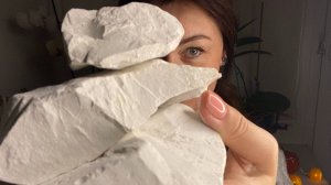 ASMR crunch of chalk _Мел Белый шоколад ( Ростов), пасты из глин, мел Халва