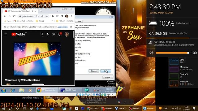 Wowowee Theme Song has RSOD VM (Windows 7 Ultimate HP OEM) смотреть онлайн