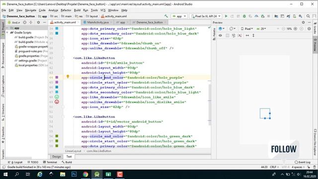Android Studio Like Button смотреть онлайн