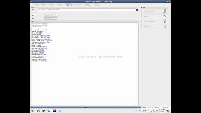 Samsung A12 Imei Repair Done Without Root 2022 | Samsung A125F Android 11 With Z3x 100%