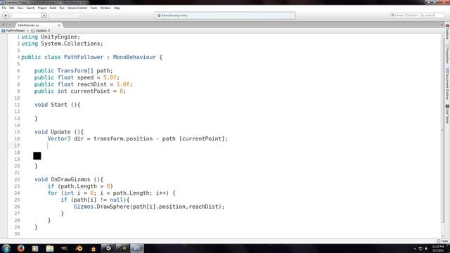 Unity 3D : Basic Path Following Behavior смотреть онлайн