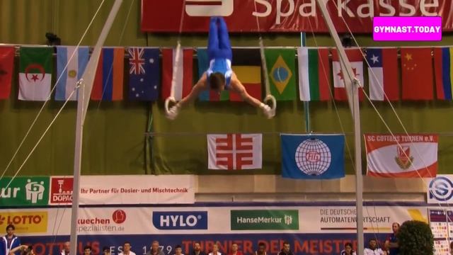 Top 3 in Men's Rings Final - 2024 Cottbus Gymnastics Apparatus World Cup смотреть онлайн