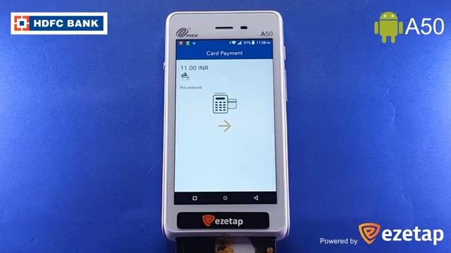 EZETAP MINI Android A50 demo HDFC смотреть онлайн