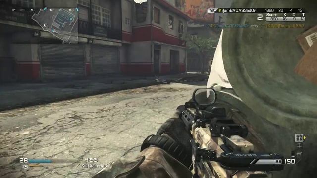 call of Duty Ghosts gameplay : 32-12 kill Confirmed смотреть онлайн