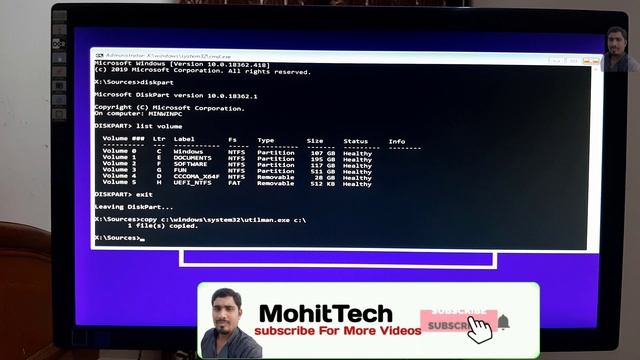 How to Reset Windows 10 Administrator Password Using Command Prompt without any software Using CMD смотреть онлайн